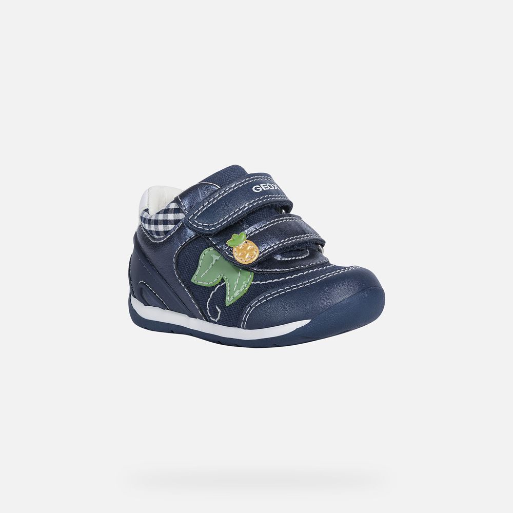 Tenis Geox Bebe Azul Marinho - Each Girl - XTESG5178